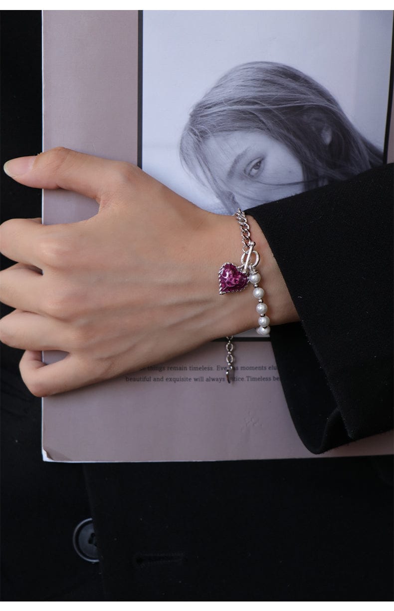 With Love Pearl Bracelet UK for Girls | Sahi London Check out our with love Pearl bracelet uk in our pearl bracelet collection for girls, visit our latest silver plated pearl bracelet for woman in amazing discounted price Shop now from Sahi London best quality Love bracelet and Jewellery for woman book your order now.