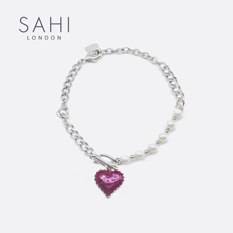 With Love Pearl Bracelet UK for Girls | Sahi London Check out our with love Pearl bracelet uk in our pearl bracelet collection for girls, visit our latest silver plated pearl bracelet for woman in amazing discounted price Shop now from Sahi London best quality Love bracelet and Jewellery for woman book your order now.