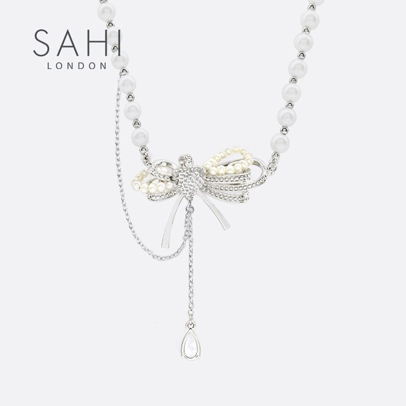 With Love Pearl Charm Necklace | Pearl Necklace | Sahi London