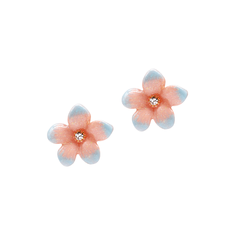 In Blossom Flower Stud Earrings Image7